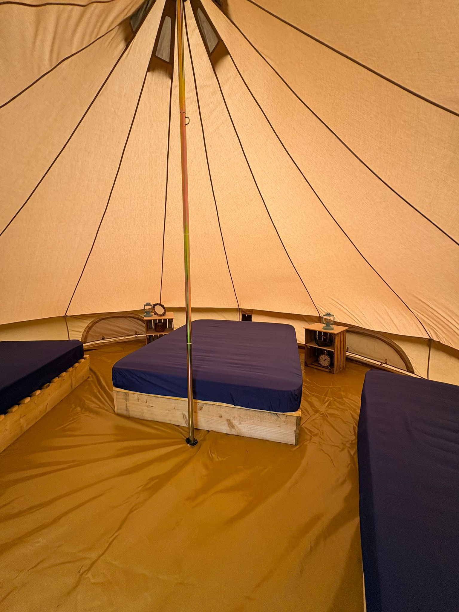Glamping In Bell Tent By The Lake