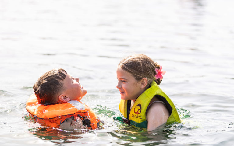 Children in Lake